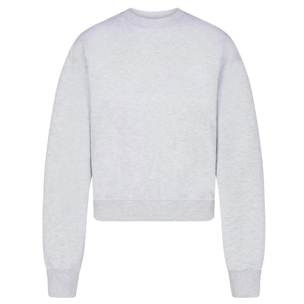 SKIMS COTTON FLEECE CLASSIC CREWNECK